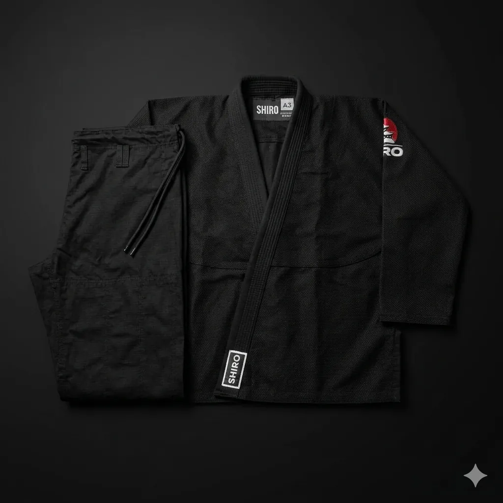 Traje Negro completo Shiro Gi